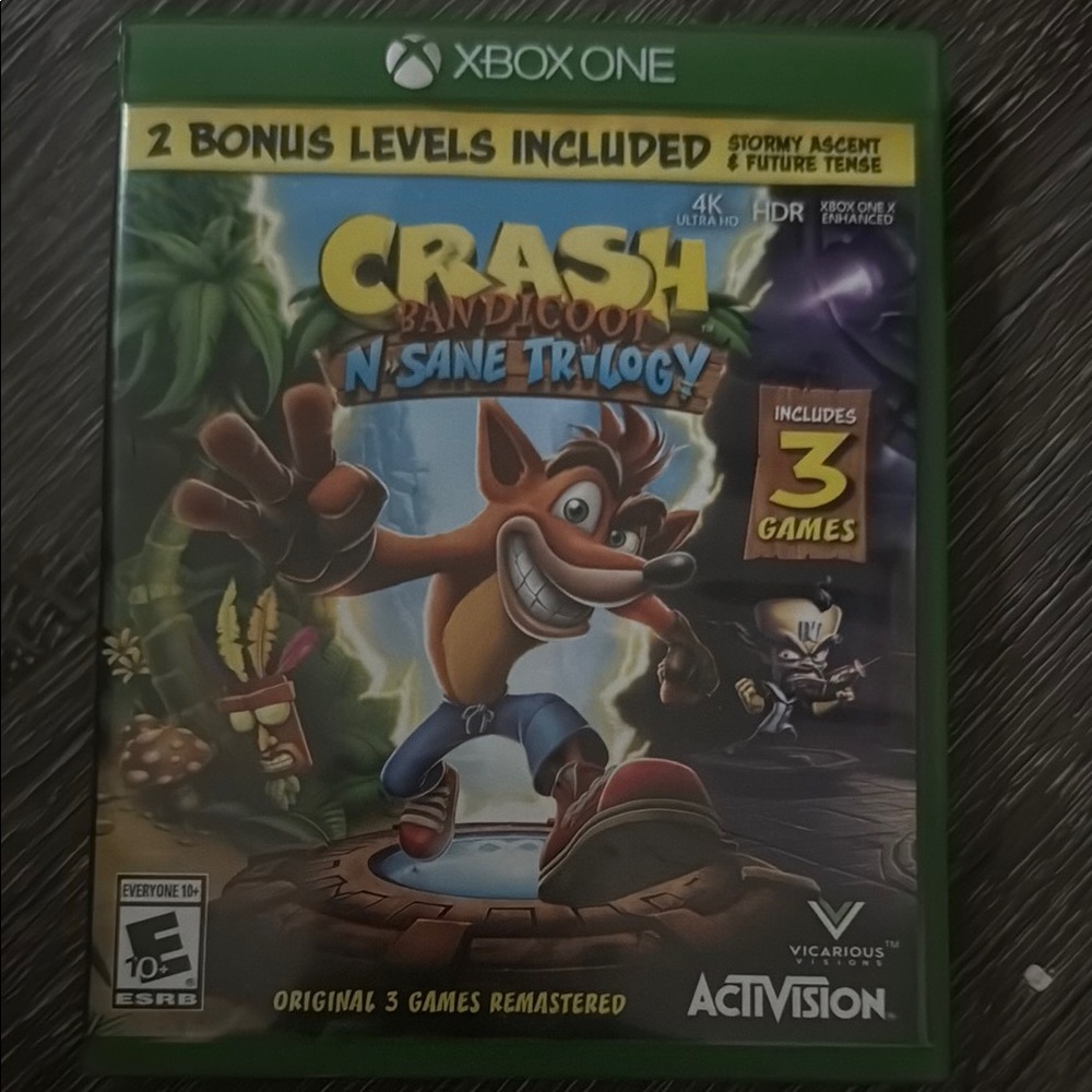 Crash Bandicoot N. Sane Trilogy for Xbox One - Green Case